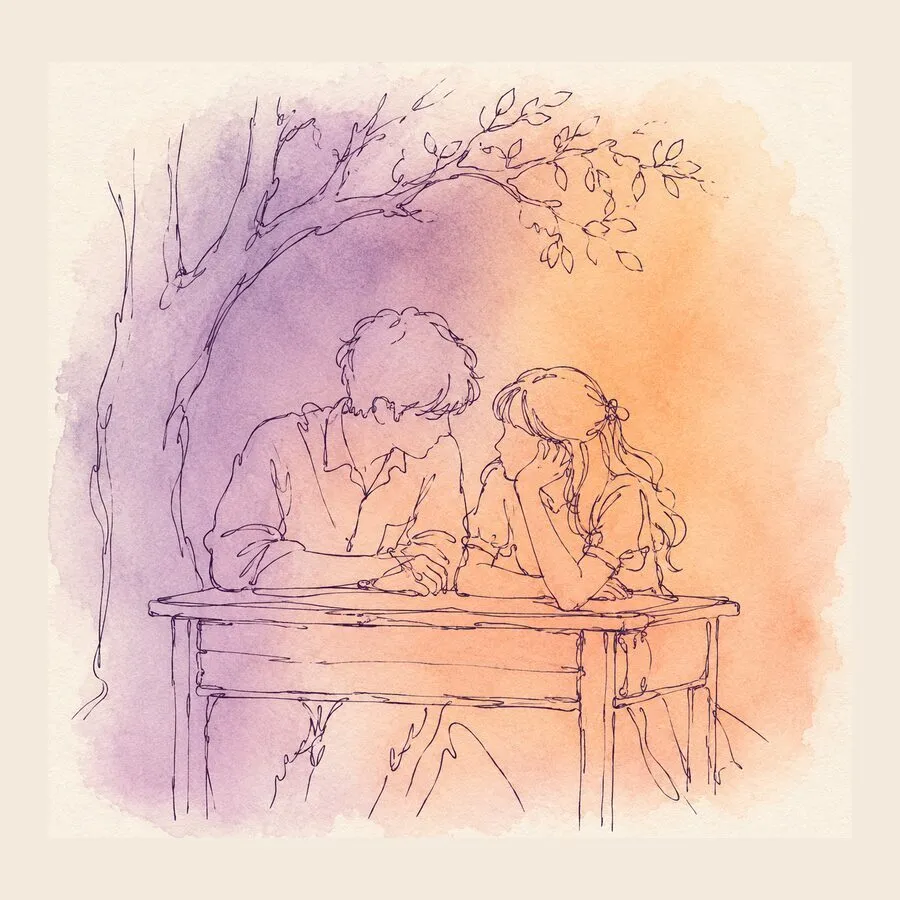 Cover art for A country anniversary song for ten years, from the same street