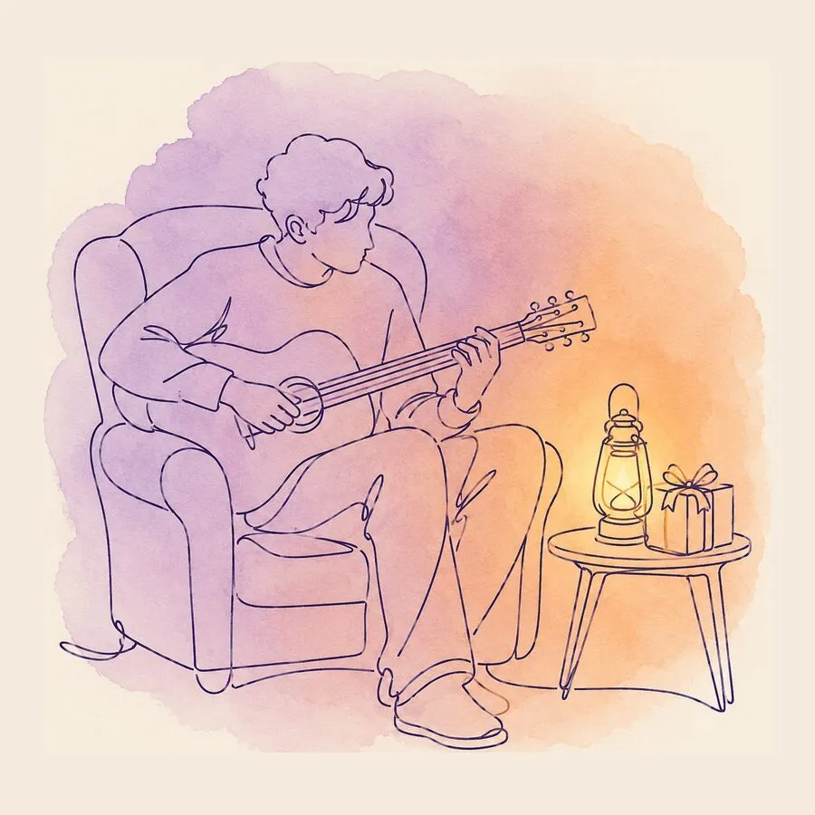Cover art for A country song for a fiancée who said yes on Christmas Eve