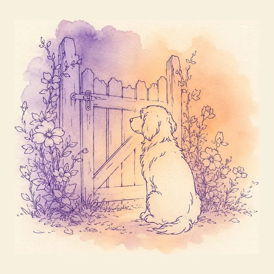 Cover art for A country song for a grandmother, her garden and her dog