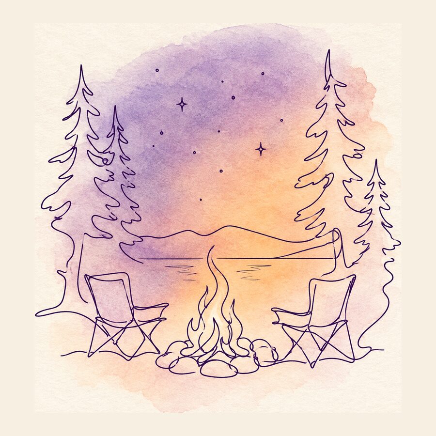 Cover art for A country song for a sister who loved Christmas and the lake