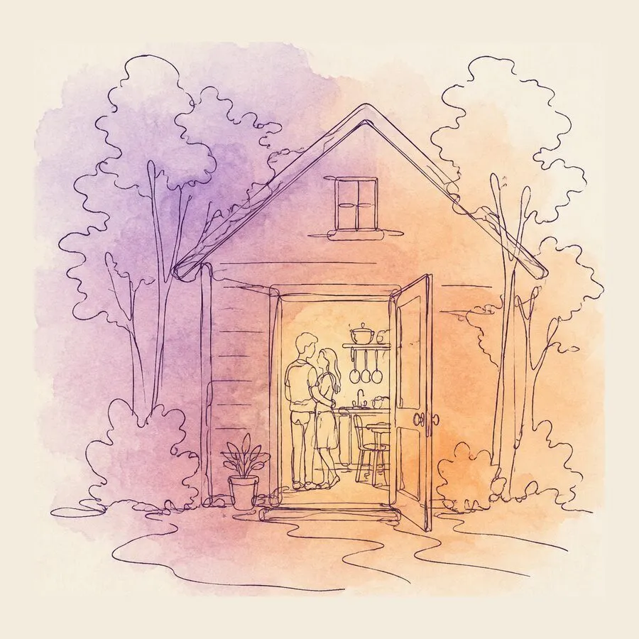Cover art for A country valentine for a husband and a front porch