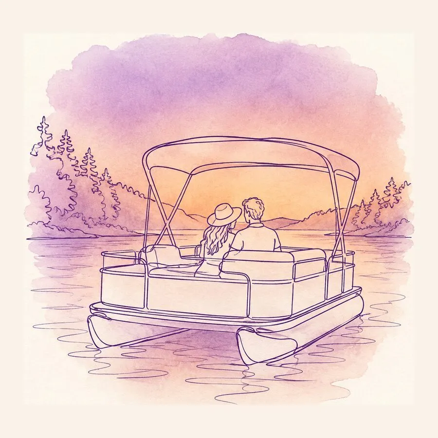 Cover art for A country valentine for a husband, five acres and a pontoon
